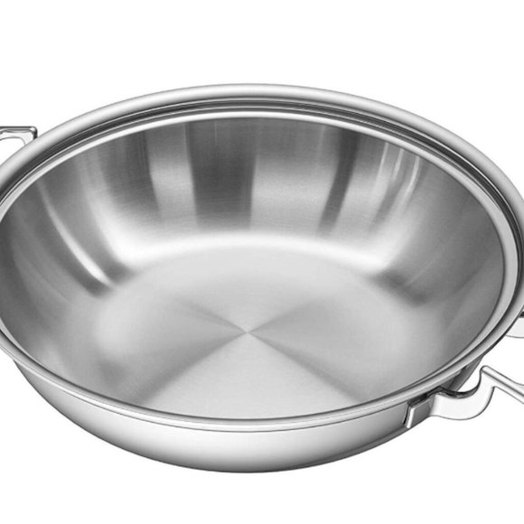 12-Inch Dual Handle Casserole Pan with Glass Latch Lid
